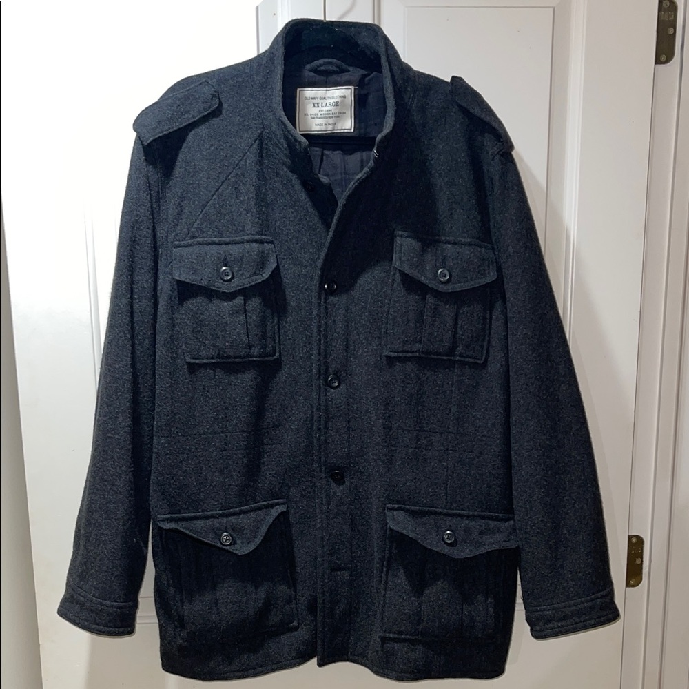 Men's Old Navy Black Wool Jacket